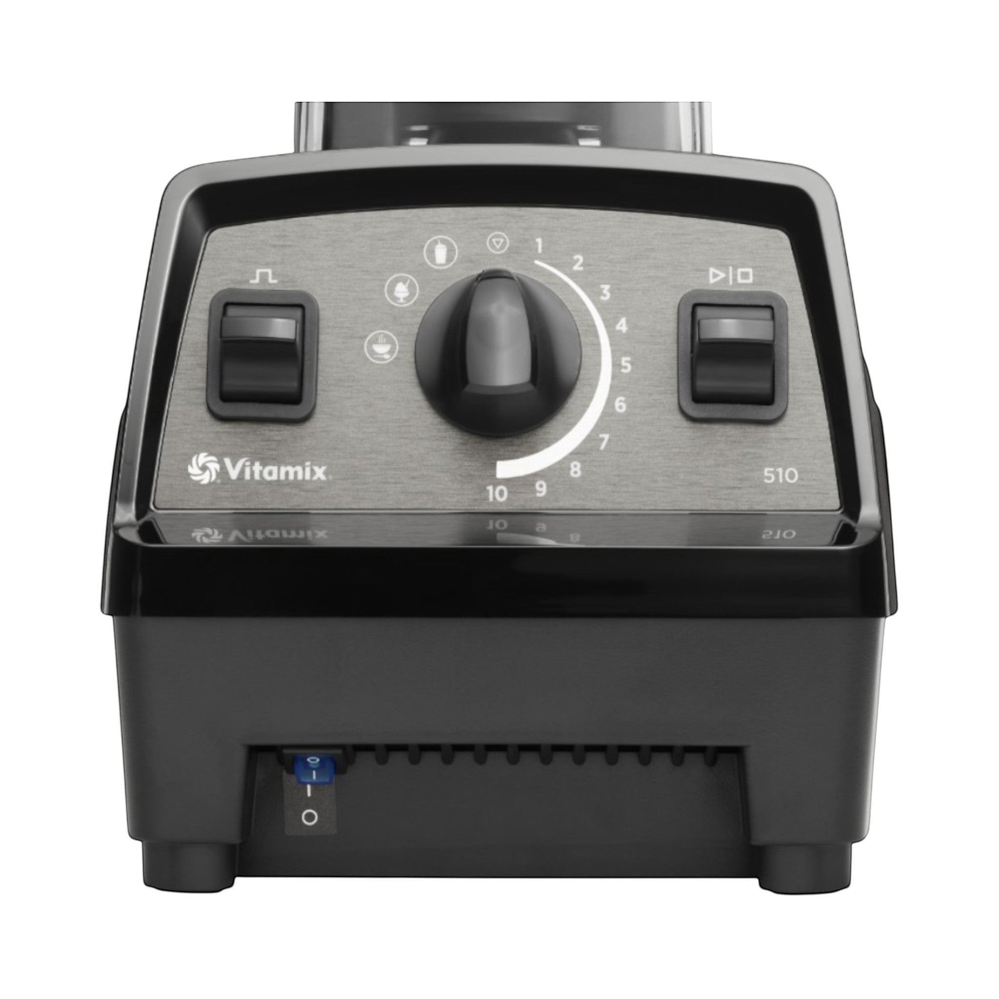 Vitamix E510 Explorian Bedienfeld mit 10-Gang-Drehregler und Pulse-Schalter